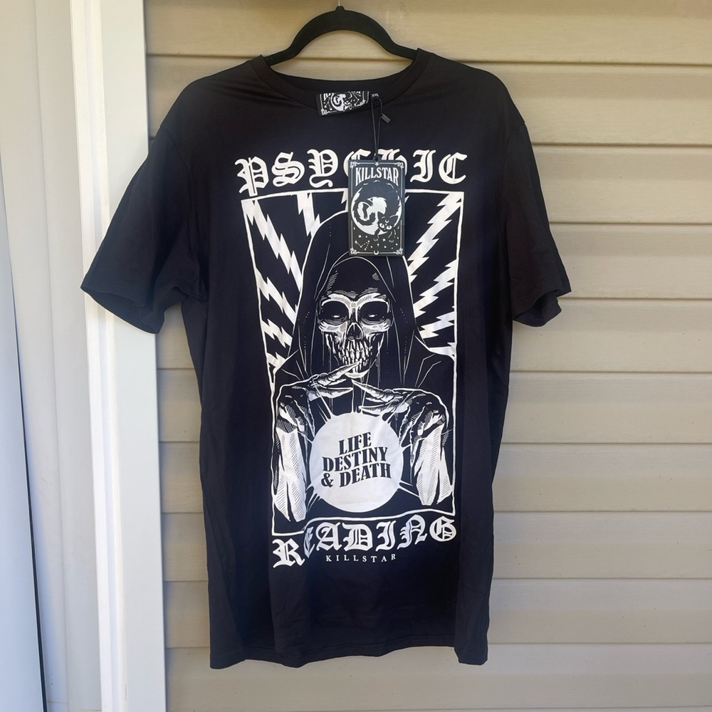 NWT Killstar Psychic Reading Skull T shirt
